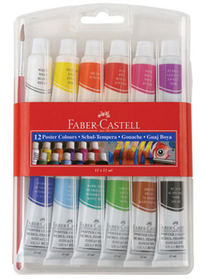 Faber-Castell Tüp Guaj Boya 12 Renk - 5170121011
