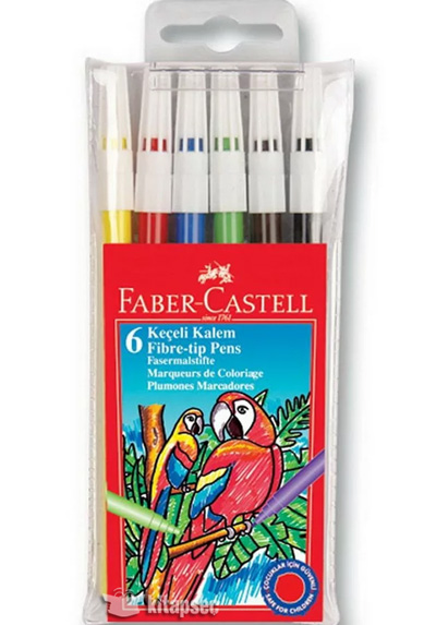 Faber-Castell Keçeli Kalem 6'li Poset