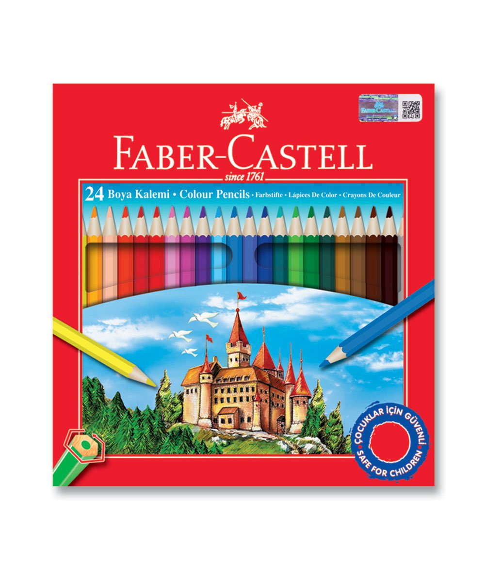Faber-Castell Karton Kutu Boya Kalemi 24 Renk -